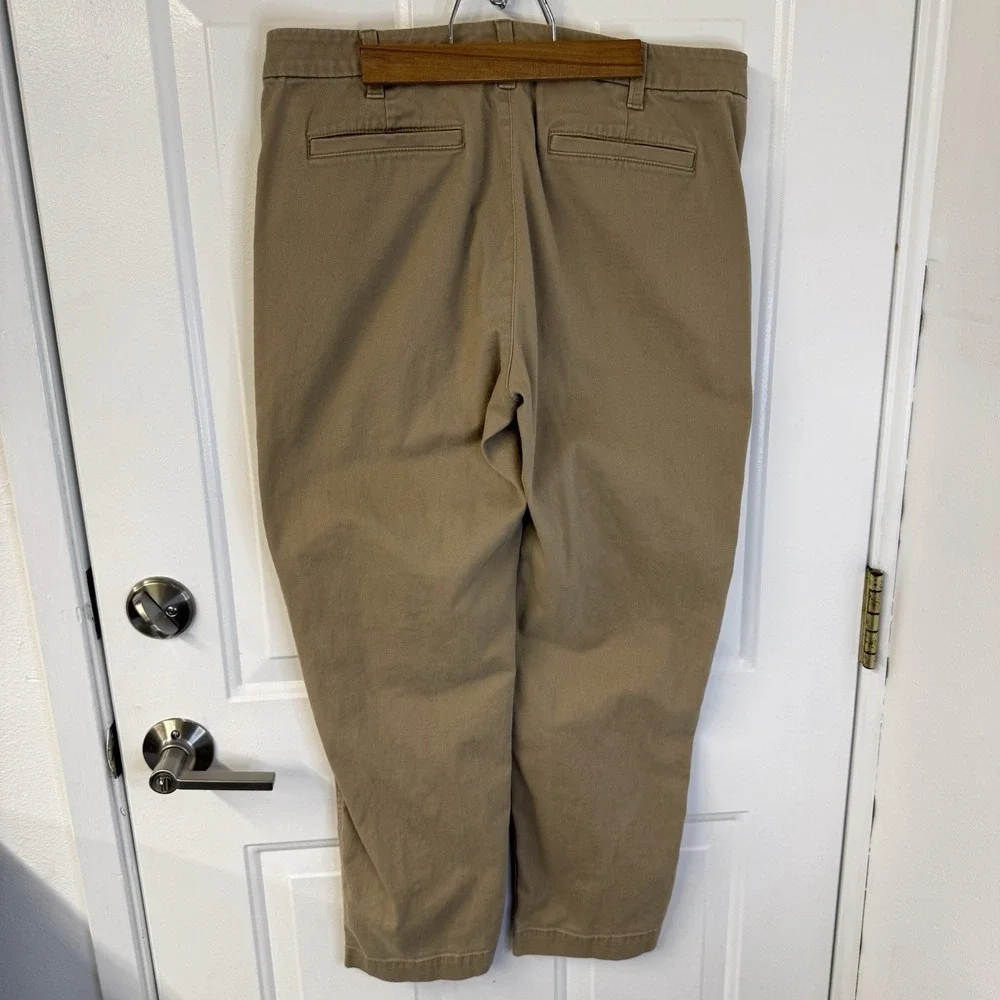 J. Crew High Rise Girlfriend Chino Khaki Pants Cotton Pants Women's Size‎ 8